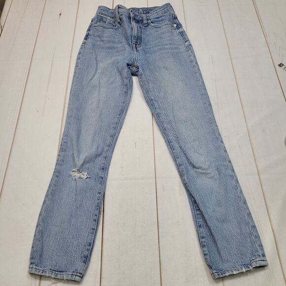 Madewell Denim - Madewell high rise skinny crop jeans Vintage wash